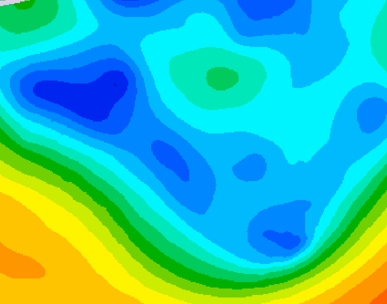 GDPS 500 millibar geopotential height 228 hour forecast chart for Canada based on 2024/11/23 0000Z data