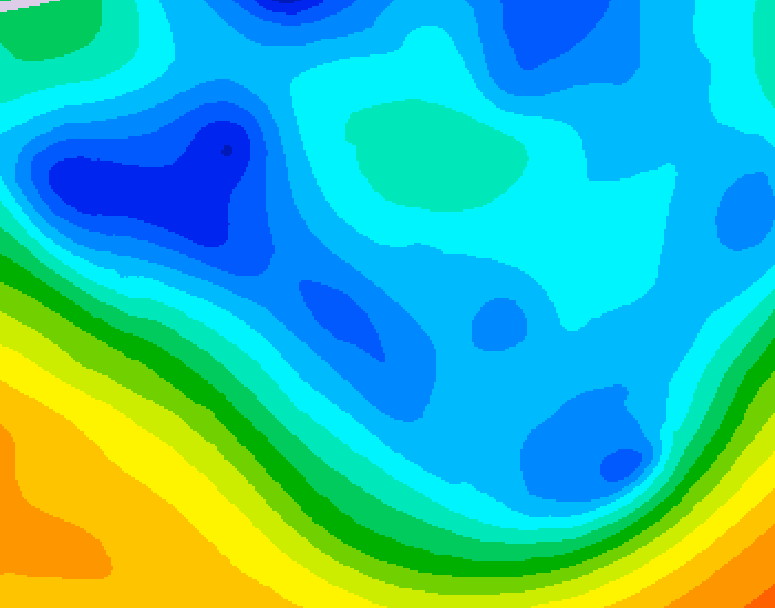 GDPS 500 millibar geopotential height 234 hour forecast chart for Canada based on 2024/11/23 0000Z data