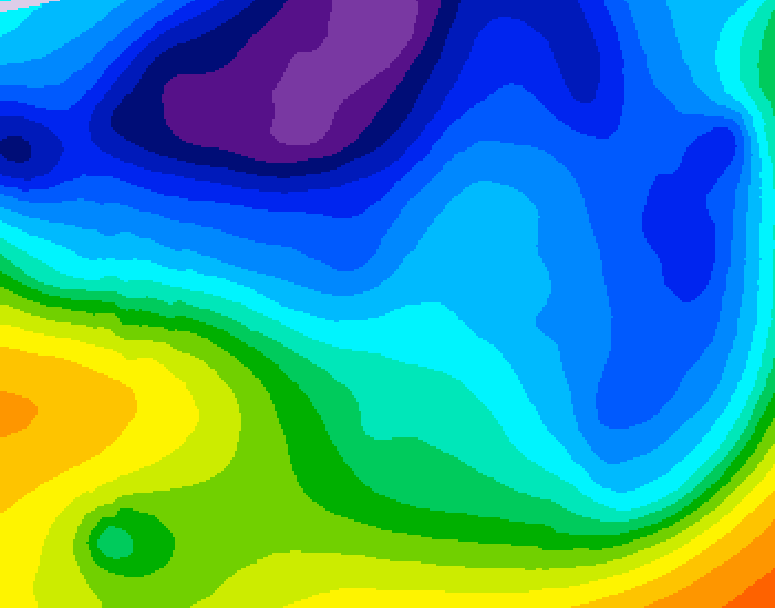 GDPS 500 millibar geopotential height 228 hour forecast chart for Canada based on 2024/11/24 0000Z data