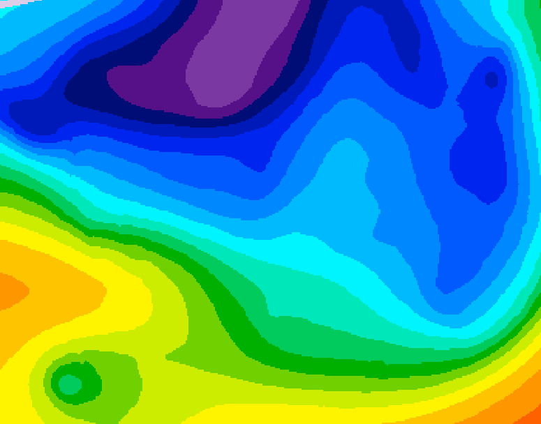 GDPS 500 millibar geopotential height 234 hour forecast chart for Canada based on 2024/11/24 0000Z data