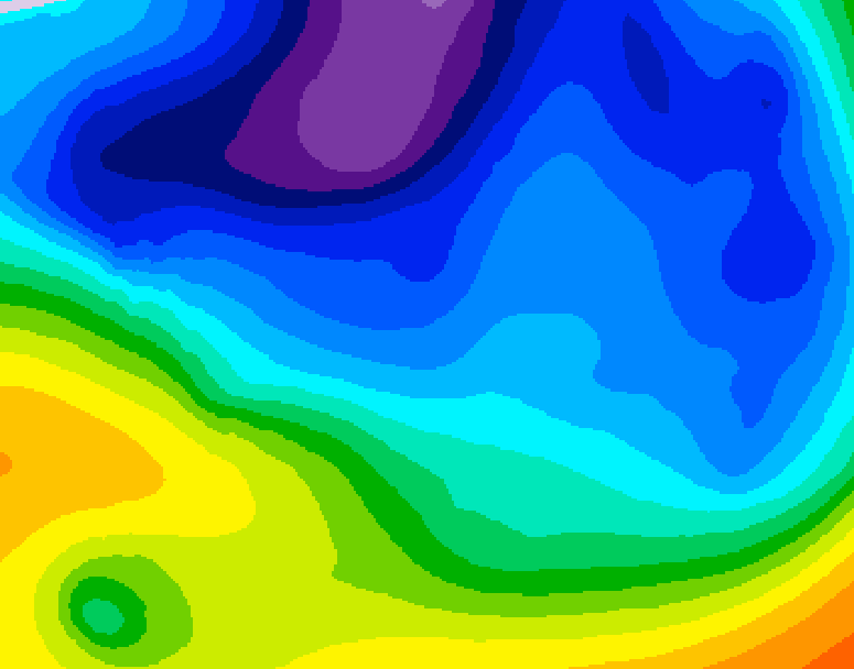 GDPS 500 millibar geopotential height 240 hour forecast chart for Canada based on 2024/11/24 0000Z data