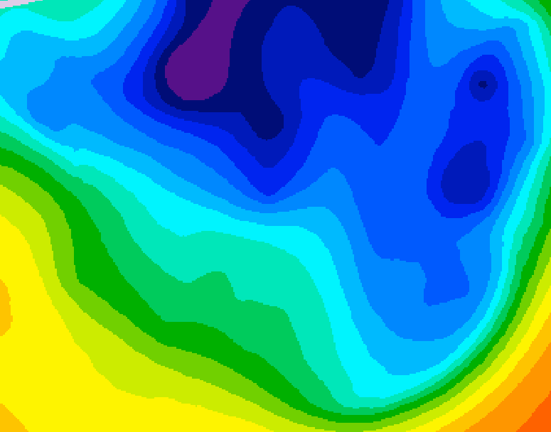 GDPS 500 millibar geopotential height 192 hour forecast chart for Canada based on 2024/11/24 1200Z data