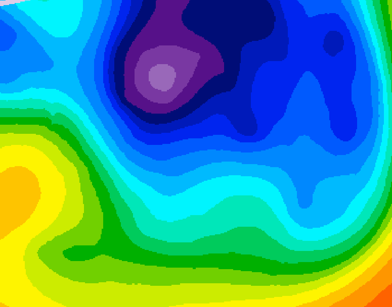 GDPS 500 millibar geopotential height 216 hour forecast chart for Canada based on 2024/11/24 1200Z data