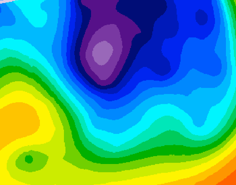 GDPS 500 millibar geopotential height 228 hour forecast chart for Canada based on 2024/11/24 1200Z data