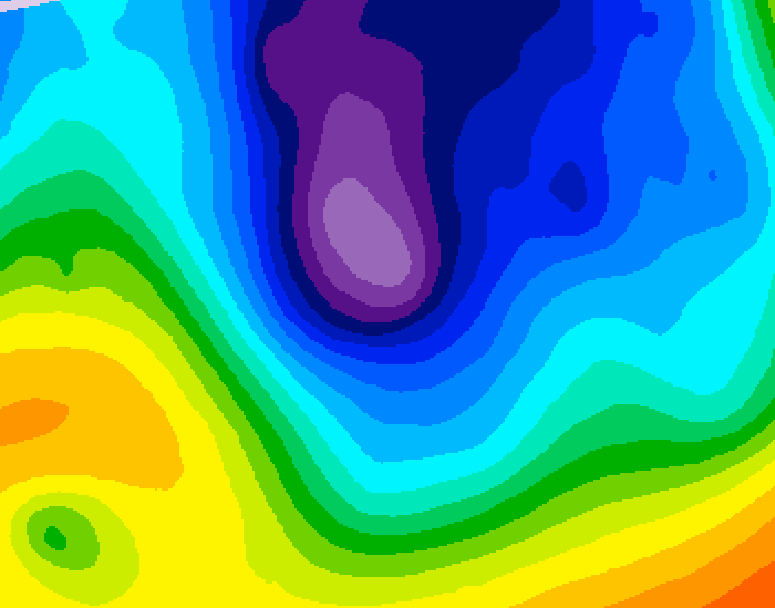 GDPS 500 millibar geopotential height 240 hour forecast chart for Canada based on 2024/11/24 1200Z data