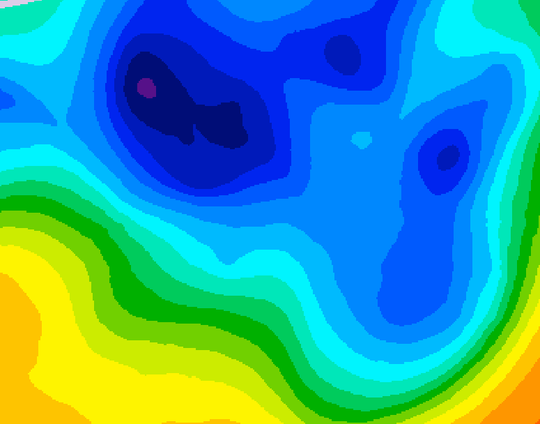 GDPS 500 millibar geopotential height 186 hour forecast chart for Canada based on 2024/11/25 0000Z data