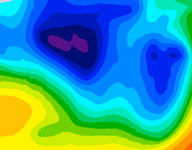 GDPS 500 millibar geopotential height 204 hour forecast chart for Canada based on 2024/11/25 0000Z data