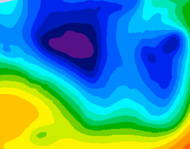 GDPS 500 millibar geopotential height 210 hour forecast chart for Canada based on 2024/11/25 0000Z data