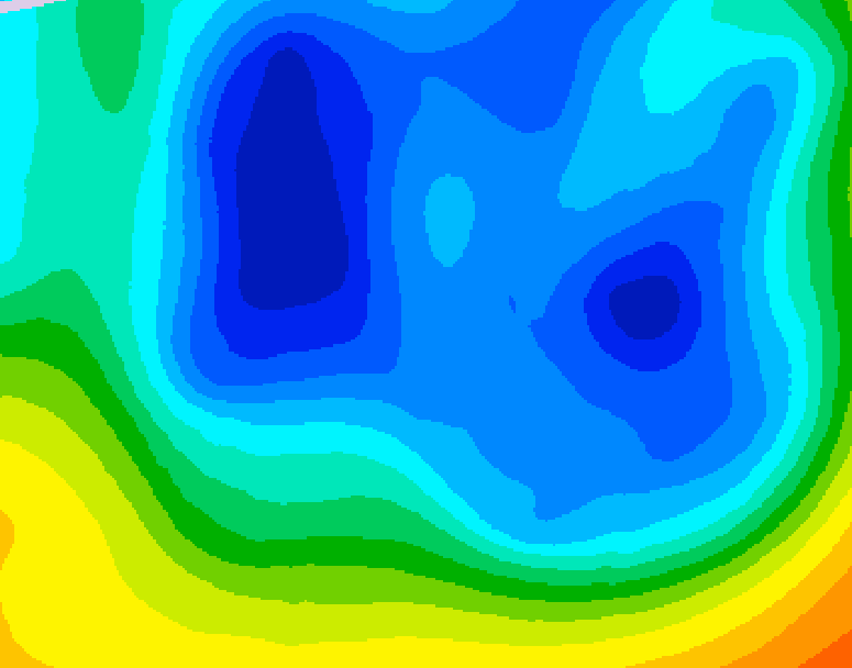 GDPS 500 millibar geopotential height 174 hour forecast chart for Canada based on 2024/11/25 1200Z data