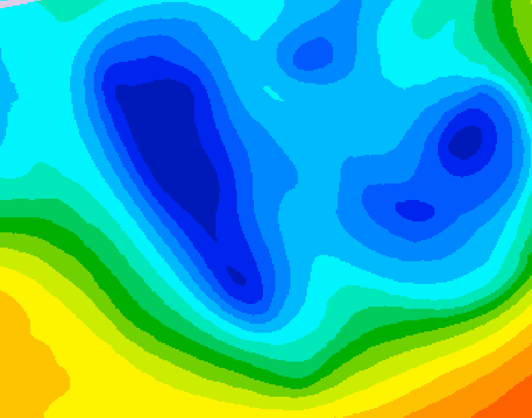 GDPS 500 millibar geopotential height 204 hour forecast chart for Canada based on 2024/11/25 1200Z data