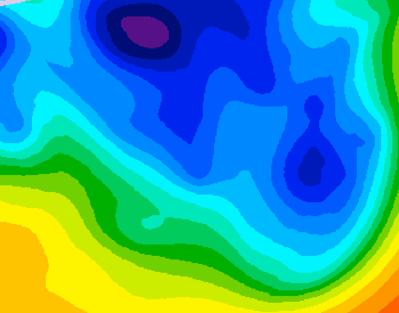 GDPS 500 millibar geopotential height 162 hour forecast chart for Canada based on 2024/11/26 0000Z data