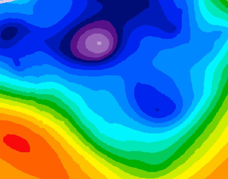 GDPS 500 millibar geopotential height 234 hour forecast chart for Canada based on 2024/11/26 0000Z data