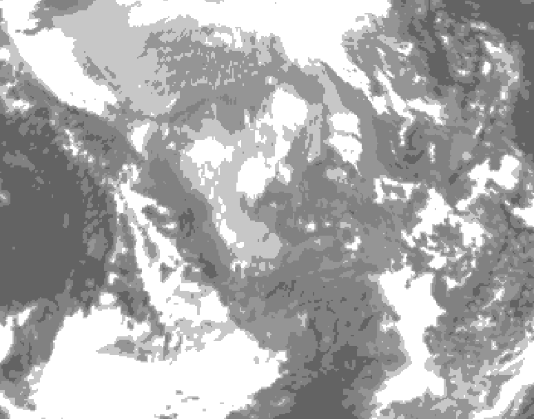 GDPS total cloud 192 hour forecast chart for Canada based on 2024/11/26 0000Z data