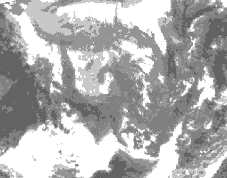 GDPS total cloud 168 hour forecast chart for Canada based on 2024/11/26 1200Z data