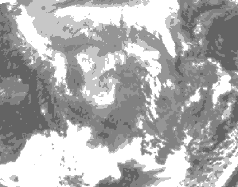 GDPS total cloud 174 hour forecast chart for Canada based on 2024/11/26 1200Z data