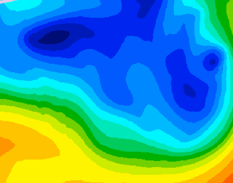 GDPS 500 millibar geopotential height 156 hour forecast chart for Canada based on 2024/11/27 0000Z data