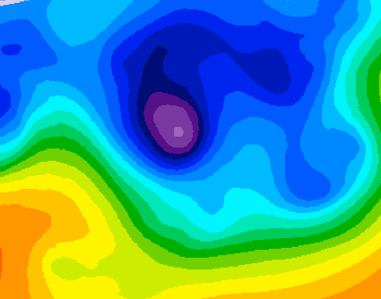 GDPS 500 millibar geopotential height 234 hour forecast chart for Canada based on 2024/11/27 0000Z data