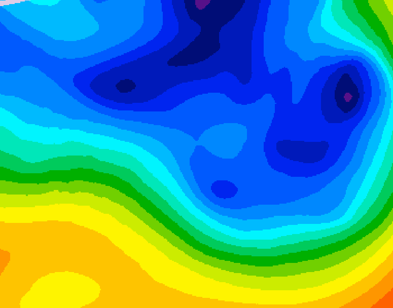 GDPS 500 millibar geopotential height 156 hour forecast chart for Canada based on 2024/11/27 1200Z data