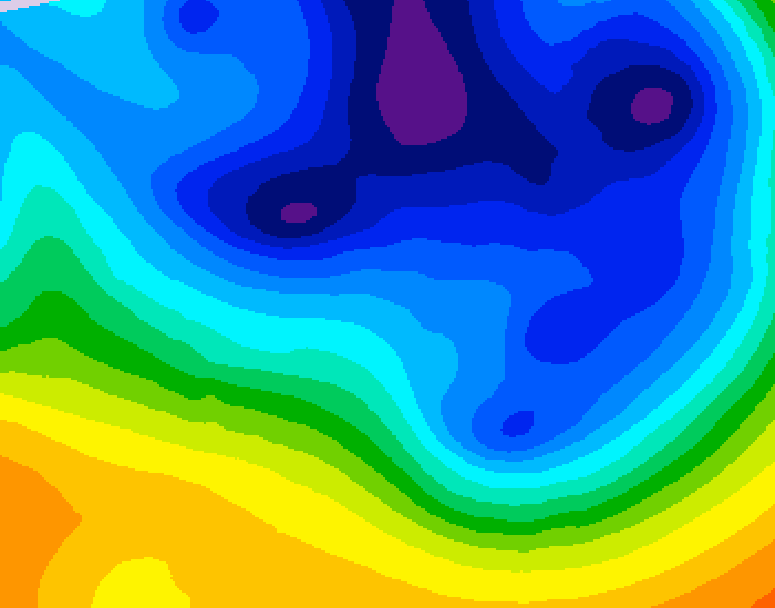 GDPS 500 millibar geopotential height 174 hour forecast chart for Canada based on 2024/11/27 1200Z data