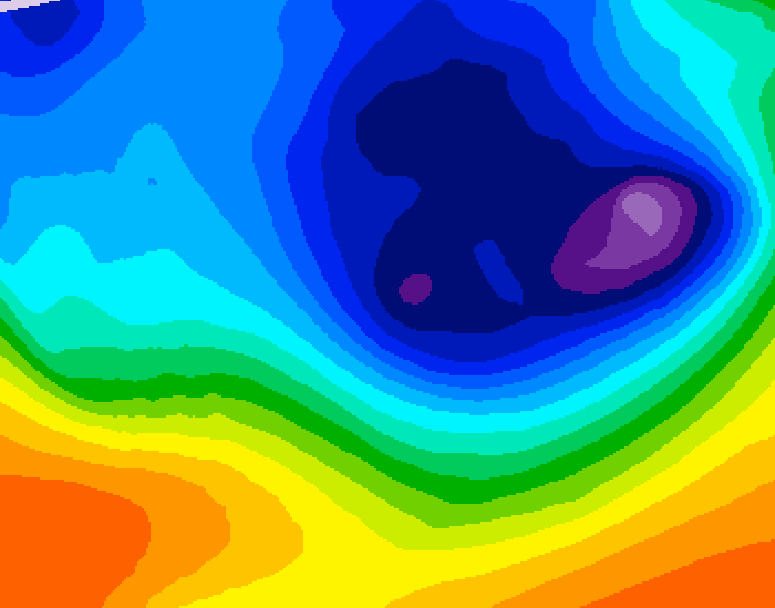 GDPS 500 millibar geopotential height 234 hour forecast chart for Canada based on 2024/11/28 0000Z data