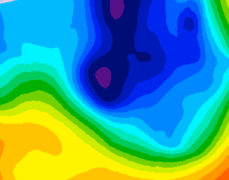 GDPS 500 millibar geopotential height 144 hour forecast chart for Canada based on 2024/11/28 1200Z data