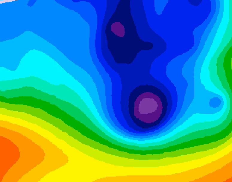 GDPS 500 millibar geopotential height 174 hour forecast chart for Canada based on 2024/11/28 1200Z data