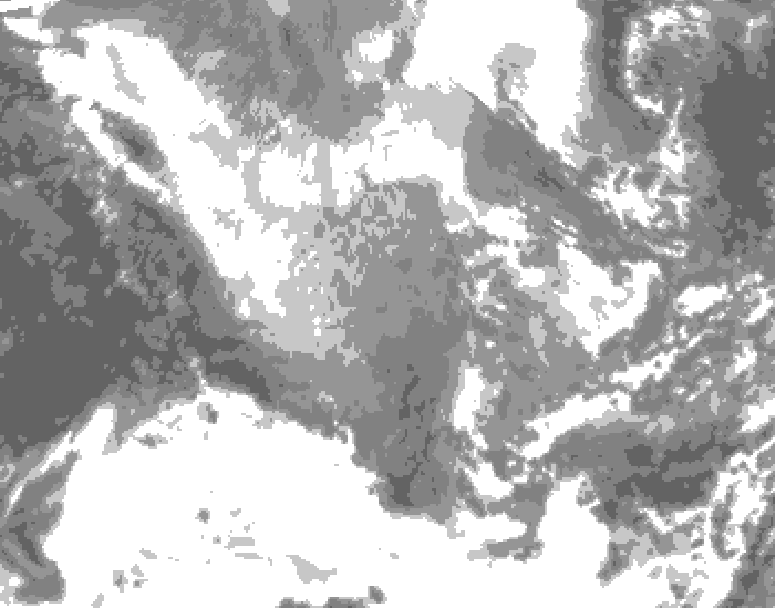 GDPS total cloud 144 hour forecast chart for Canada based on 2024/11/28 1200Z data