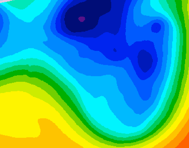 GDPS 500 millibar geopotential height 084 hour forecast chart for Canada based on 2024/11/29 0000Z data