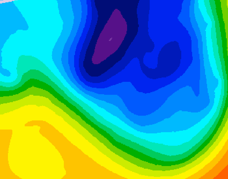 GDPS 500 millibar geopotential height 120 hour forecast chart for Canada based on 2024/11/29 0000Z data