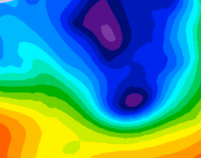 GDPS 500 millibar geopotential height 162 hour forecast chart for Canada based on 2024/11/29 0000Z data