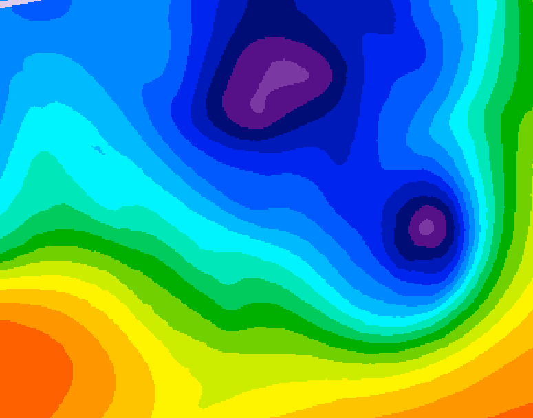 GDPS 500 millibar geopotential height 186 hour forecast chart for Canada based on 2024/11/29 0000Z data