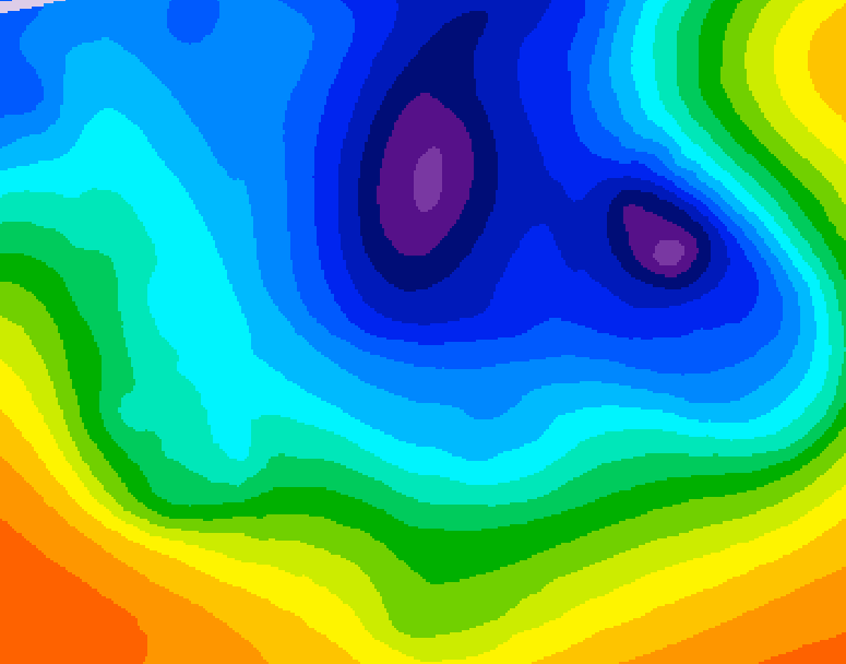 GDPS 500 millibar geopotential height 210 hour forecast chart for Canada based on 2024/11/29 0000Z data