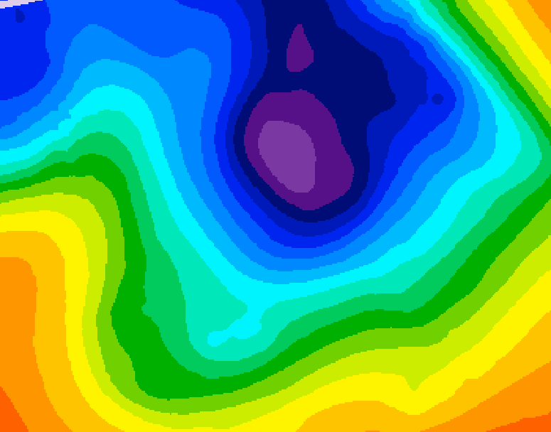 GDPS 500 millibar geopotential height 234 hour forecast chart for Canada based on 2024/11/29 0000Z data