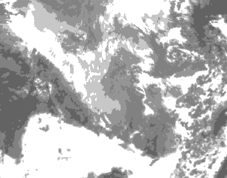 GDPS total cloud 138 hour forecast chart for Canada based on 2024/11/29 0000Z data