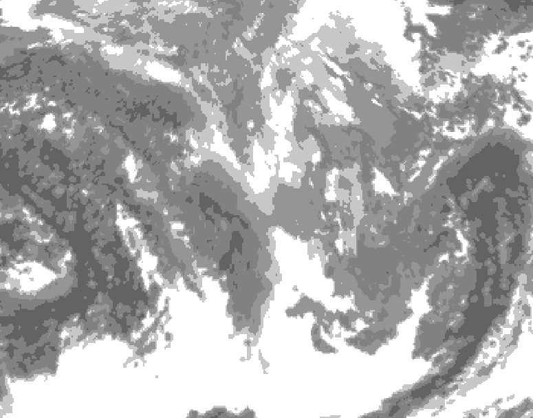 GDPS total cloud 174 hour forecast chart for Canada based on 2024/11/29 1200Z data