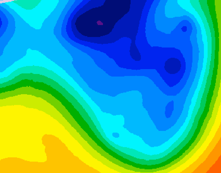 GDPS 500 millibar geopotential height 060 hour forecast chart for Canada based on 2024/11/30 0000Z data