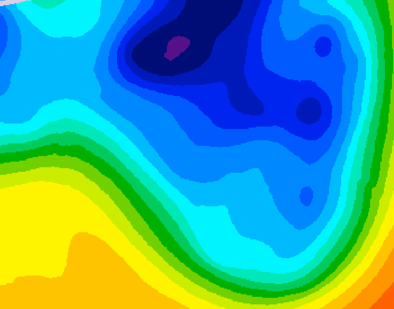 GDPS 500 millibar geopotential height 066 hour forecast chart for Canada based on 2024/11/30 0000Z data