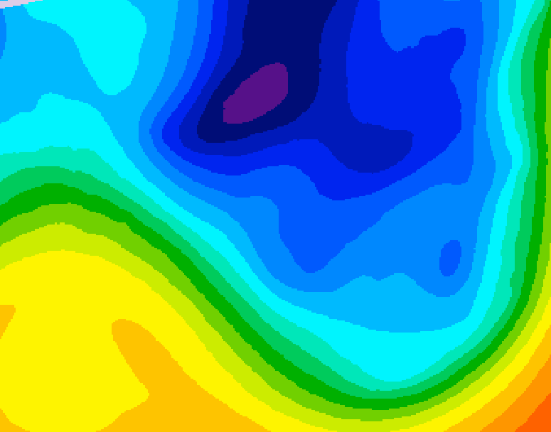 GDPS 500 millibar geopotential height 084 hour forecast chart for Canada based on 2024/11/30 0000Z data