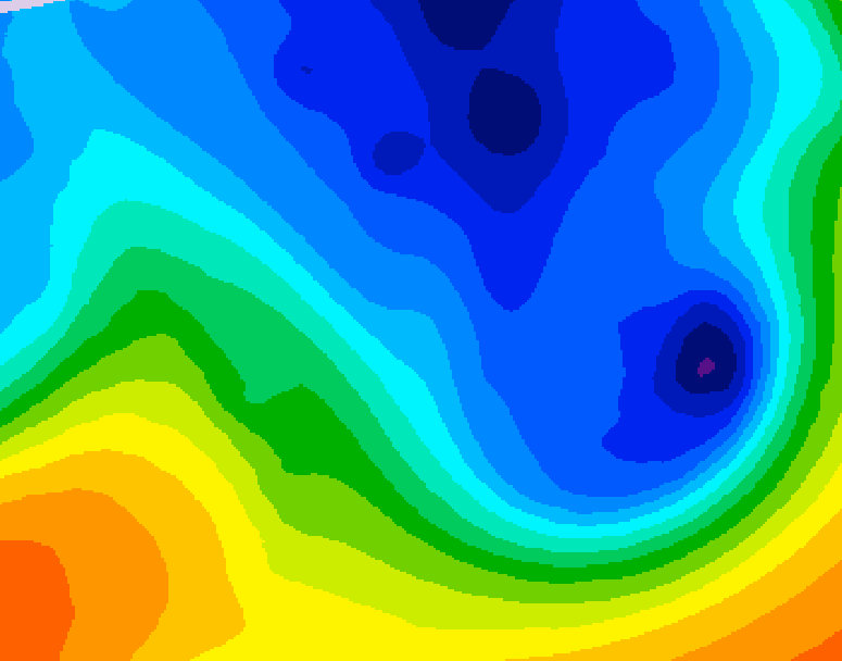 GDPS 500 millibar geopotential height 162 hour forecast chart for Canada based on 2024/11/30 0000Z data