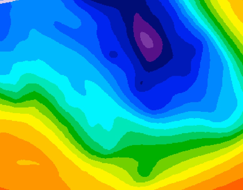 GDPS 500 millibar geopotential height 210 hour forecast chart for Canada based on 2024/11/30 0000Z data