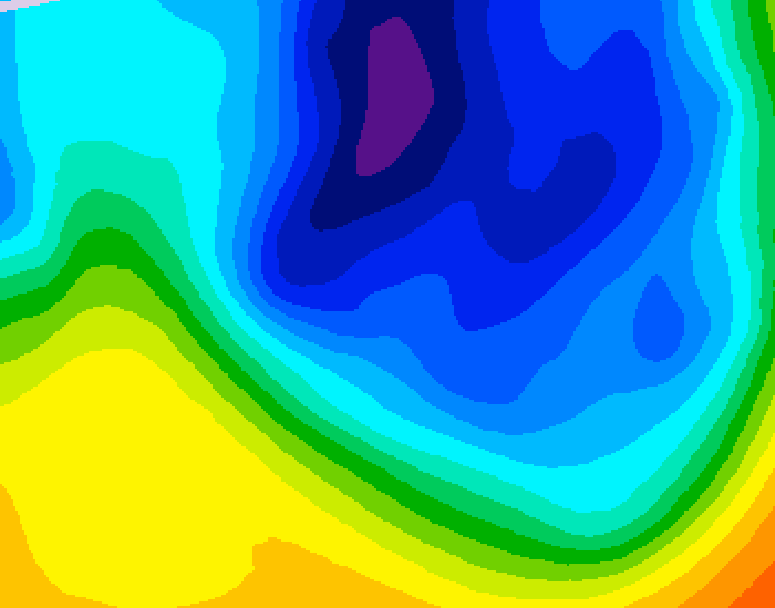 GDPS 500 millibar geopotential height 084 hour forecast chart for Canada based on 2024/11/30 1200Z data