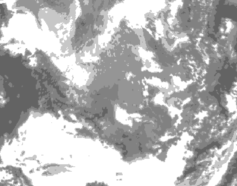 GDPS total cloud 096 hour forecast chart for Canada based on 2024/11/30 0000Z data