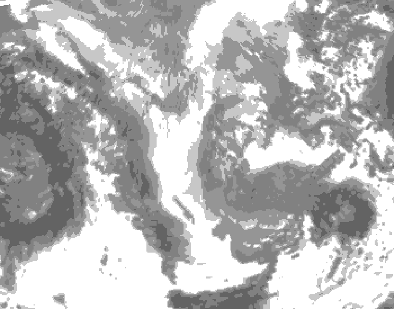 GDPS total cloud 138 hour forecast chart for Canada based on 2024/11/30 0000Z data