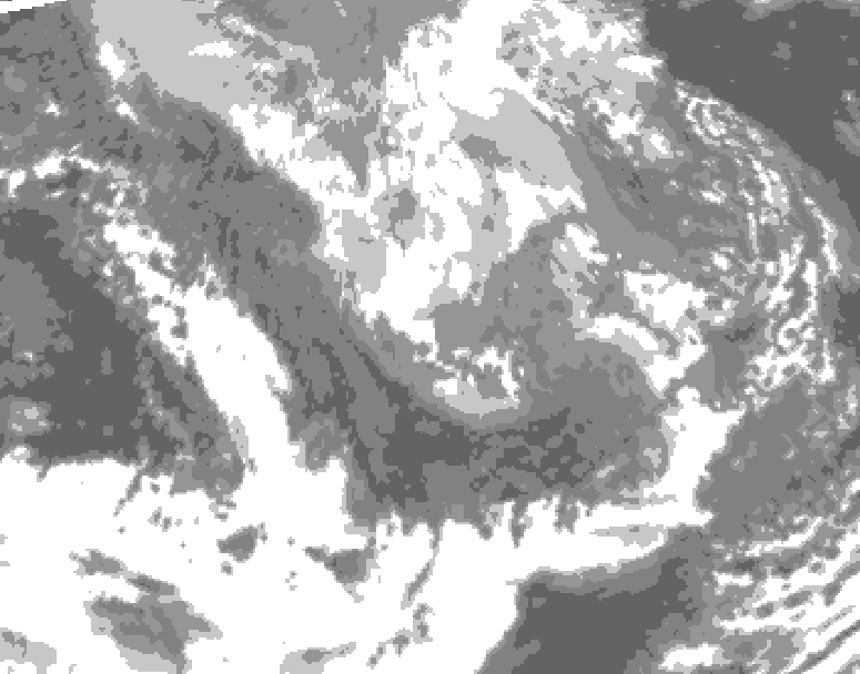 GDPS total cloud 210 hour forecast chart for Canada based on 2024/11/30 0000Z data