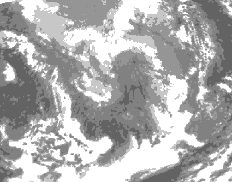 GDPS total cloud 198 hour forecast chart for Canada based on 2024/11/30 1200Z data