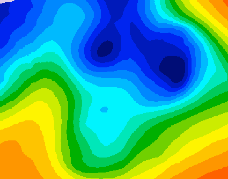 GDPS 500 millibar geopotential height 210 hour forecast chart for Canada based on 2024/12/01 0000Z data