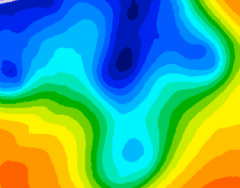 GDPS 500 millibar geopotential height 234 hour forecast chart for Canada based on 2024/12/01 0000Z data