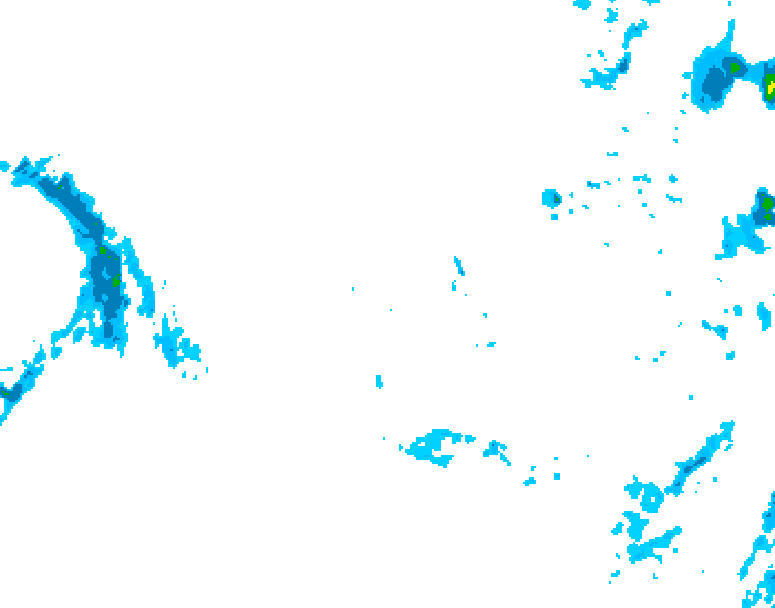 GDPS precipitation 060 hour forecast chart for Canada based on 2024/12/01 1200Z data