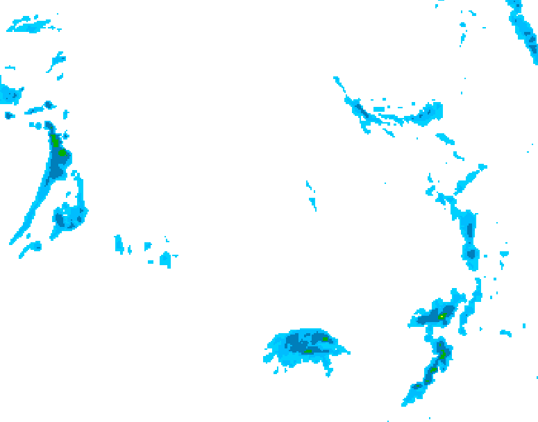 GDPS precipitation 222 hour forecast chart for Canada based on 2024/12/01 1200Z data