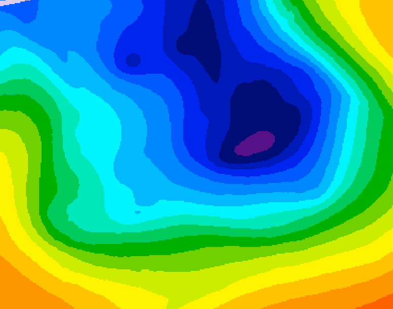 GDPS 500 millibar geopotential height 144 hour forecast chart for Canada based on 2024/12/02 1200Z data